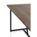 Mesa Comedor 180 cm Estilo Industrial Madera Acero Ausquer
