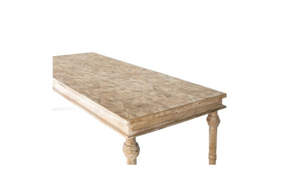 Mesa Comedor 2 Tamaños Grande Blanco Desgastado Serie Ambelt Mesa Comedor 2 Tamaños Grande Blanco Desgastado Serie Ambelt