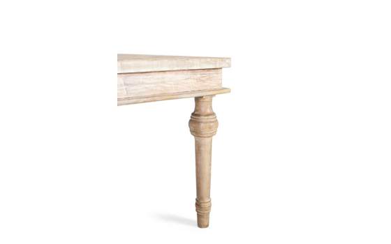 Mesa Comedor 2 Tamaños Grande Blanco Desgastado Serie Ambelt Mesa Comedor 2 Tamaños Grande Blanco Desgastado Serie Ambelt