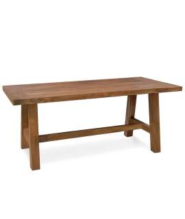 Mesa Comedor 200 X 100 Teca Rustica Serie Aferoe
