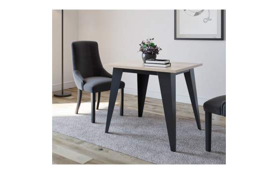 Mesa Comedor 3 Tamaños Industrial Acero Madera Arisats