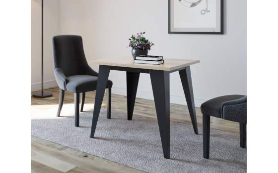 Mesa Comedor 3 Tamaños Industrial Acero Madera Arisats