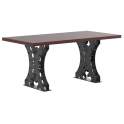Mesa Comedor Acero Madera 5 Tamaños Diseño Indutrial Roxette Mesa Comedor Acero Madera 5 Tamaños Diseño Indutrial Roxette