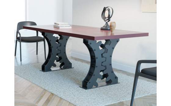 Mesa Comedor Acero Madera 5 Tamaños Diseño Indutrial Roxette Mesa Comedor Acero Madera 5 Tamaños Diseño Indutrial Roxette