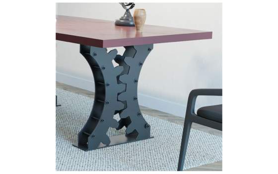 Mesa Comedor Acero Madera 5 Tamaños Diseño Indutrial Roxette Mesa Comedor Acero Madera 5 Tamaños Diseño Indutrial Roxette