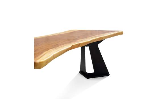 Mesa Comedor Acero Madera Suar de 250 Serie Assoats