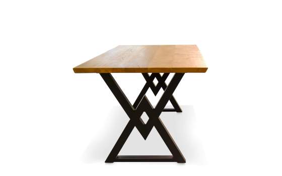 Mesa Comedor Acero Y Teca de 176 Serie Assoats Mesa Comedor Acero Y Teca de 176 Serie Assoats