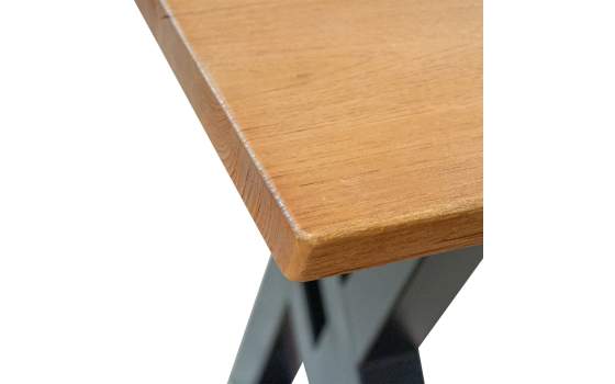 Mesa Comedor Acero Y Teca de 176 Serie Assoats Mesa Comedor Acero Y Teca de 176 Serie Assoats