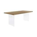 Mesa Comedor Actual de 180 X 90 Tapa Madera - Serie Aguade
