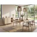 Mesa Comedor Actual de 180 X 90 Tapa Madera - Serie Aguade