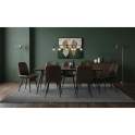 Mesa Comedor Actual Industrial 220 cm - Serie Meral
