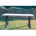 Mesa Comedor Aspas de Forja y Madera Estilo industrial Anjar