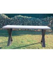 Mesa Comedor Aspas de Forja y Madera Estilo industrial Anjar