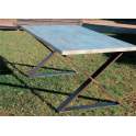Mesa Comedor Aspas de Forja y Madera Estilo industrial Anjar