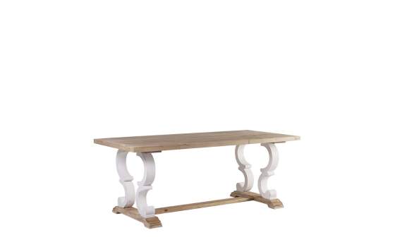 Mesa Comedor Blanca Nogal Provenzal Ariana