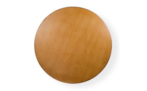 Mesa Comedor Clasica Redonda Madera Miel Serie Amburz