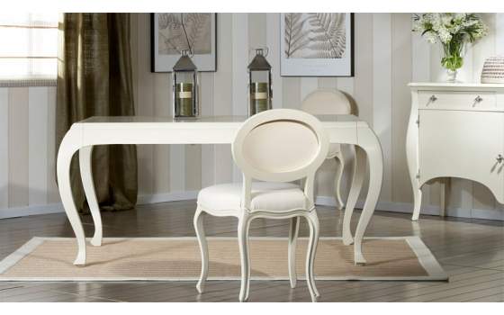Mesa Comedor Clasica Vintage Extensible Serie Armiza