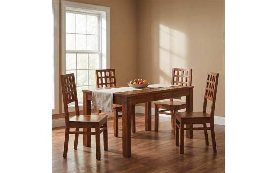 Mesa Comedor Colonial 2 Cajones Rectangular Serie Star