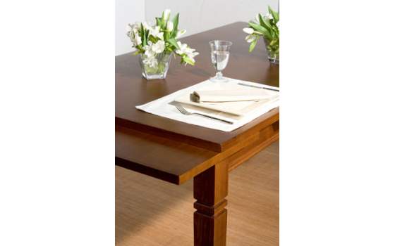 Mesa Comedor Colonial Rectangular Extensible 2 Tamaños Avesgo