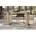 Mesa Comedor Cristal Roble Adott