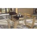 Mesa Comedor Cristal Roble Adott