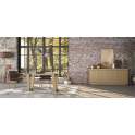 Mesa Comedor Cristal Roble Adott