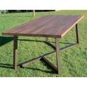 Mesa Comedor de Forja y Madera Estilo industrial Serie Anjar