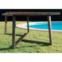 Mesa Comedor de Forja y Madera Estilo industrial Serie Anjar
