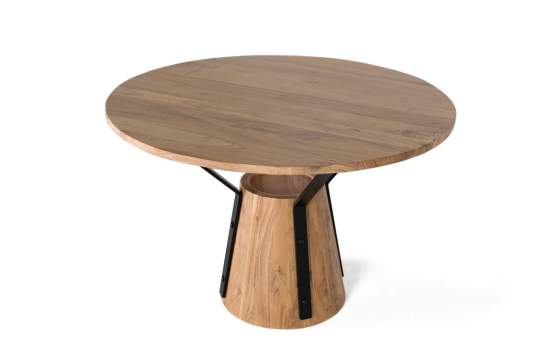 Mesa Comedor Diseño Industrial Redonda de 116 Alcobia