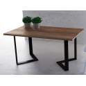Mesa Comedor Estilo Industrial Acero Madera Serie Arisats