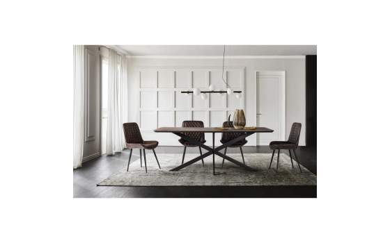 Mesa Comedor Estilo Industrial de 180 cm - Serie Colmar
