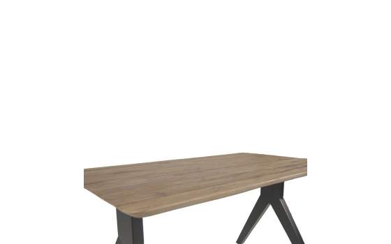 Mesa Comedor Estilo Industrial Madera Acero 140 Alkizat