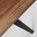 Mesa Comedor Estilo Industrial Madera Forja Serie Atlanta