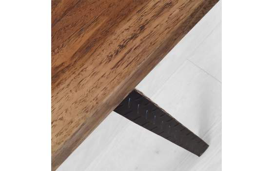 Mesa Comedor Estilo Industrial Madera Forja Serie Atlanta