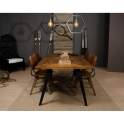 Mesa Comedor Estilo Industrial Madera Forja Serie Atlanta