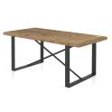 Mesa Comedor Estilo Industrial Tablas Recicladas Natens