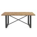 Mesa Comedor Estilo Industrial Tablas Recicladas Natens