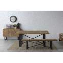 Mesa Comedor Estilo Industrial Tablas Recicladas Natens