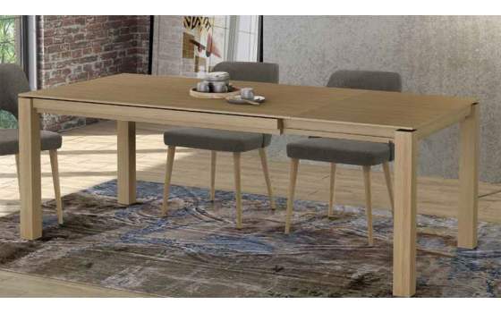 Mesa Comedor Extensible 3 Tamaños Roble Adott