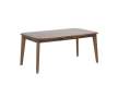 Mesa Comedor Extensible Actual Color Nogal Claro Serie Alort