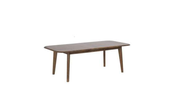 Mesa Comedor Extensible Actual Color Nogal Claro Serie Alort