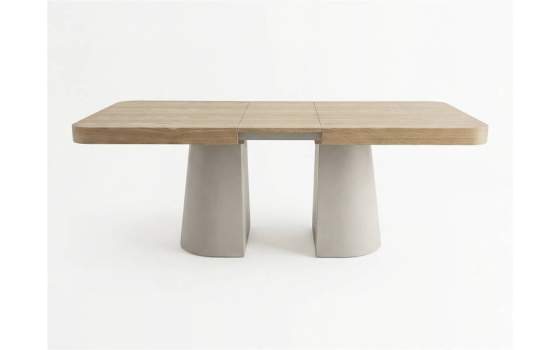 Mesa Comedor Extensible Actual Madera y Metal - Serie Aguade