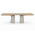 Mesa Comedor Extensible Actual Madera y Metal - Serie Aguade