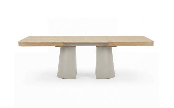 Mesa Comedor Extensible Actual Madera y Metal - Serie Aguade