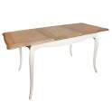 Mesa Comedor Extensible Bicolor Estilo Vintage Paris
