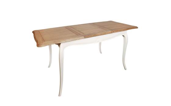 Mesa Comedor Extensible Bicolor Estilo Vintage Paris