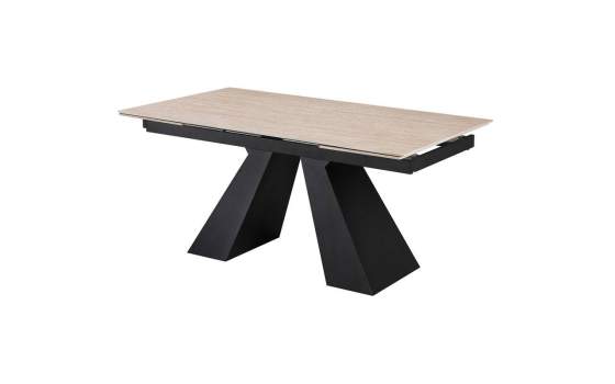Mesa Comedor Extensible de 160 a 240 Metal y Porcelanico Aguade
