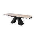 Mesa Comedor Extensible de 160 a 240 Metal y Porcelanico Aguade