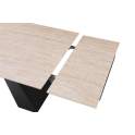 Mesa Comedor Extensible de 160 a 240 Metal y Porcelanico Aguade