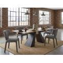 Mesa Comedor Extensible de 160 a 240 Metal y Porcelanico Aguade